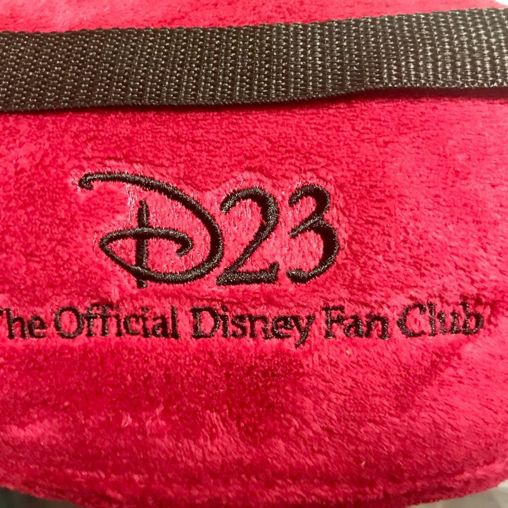D23 Disney soft red plush fleece throw blanket